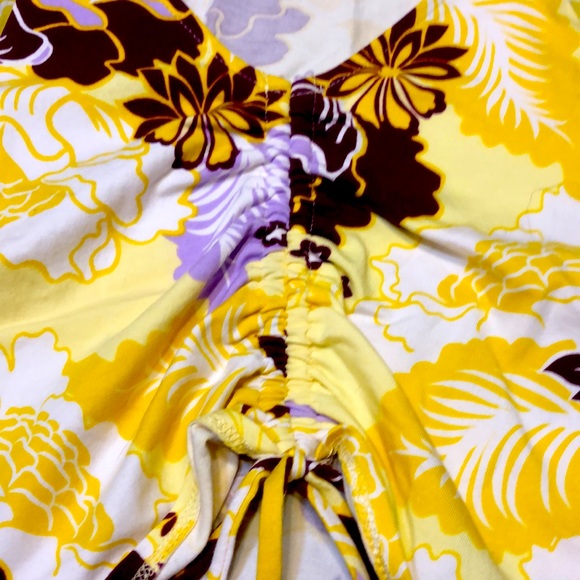 NWOT Anthropologie Maeve ruched floral top - Picture 3 of 7